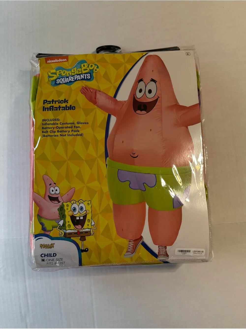 Spirit Patrick Big Kid Child Size Pink Starfish Kids Costume